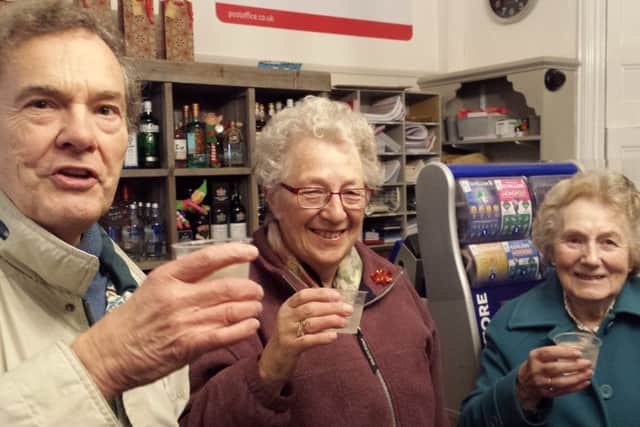John Haskey, Jan Bartlett and Anne Thomas were thrilled to have the shop open again