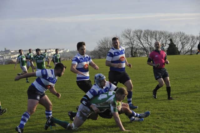 Hastings & Bexhill v Horsham second team rugby action SUS-170212-193311002