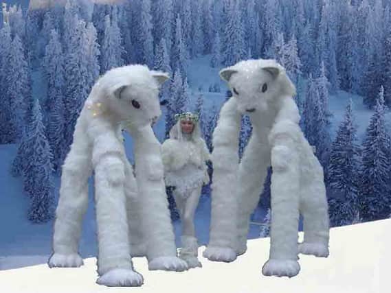 The stilt-walking snow cats will be taking part in Wickmas this year