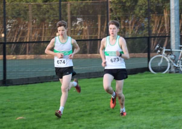 Leo Stallard and Will Broom have been doing well in cross-country events for Chichester / Picture by  Emma Schute