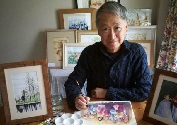 Patrick Ong is selling his watercolours to raise money for Restoration of Hope