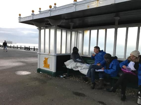 Volunteers went out and spoke to rough sleepers during Connections Week