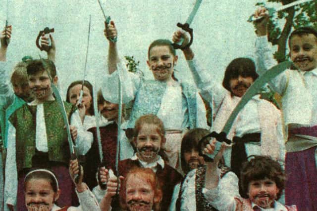 These Brownies took part in the Crawley Carnival of 1993 dressed as swashbuckling pirates