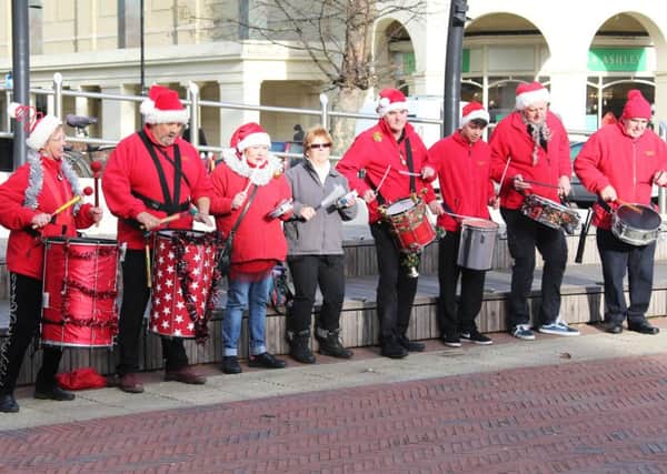 Celebration Samba performing for Christmas in Worthing. Picture: Eddie Mitchell