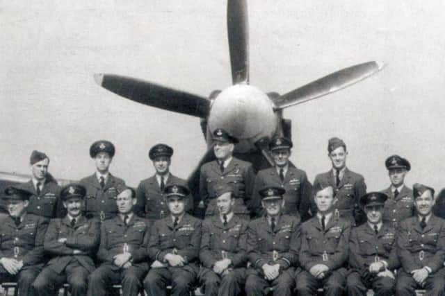 James Bazin (seated 4th from left) with No 607 Squadron at Lbeck in 1948 (Photo: via Robert Dixon)