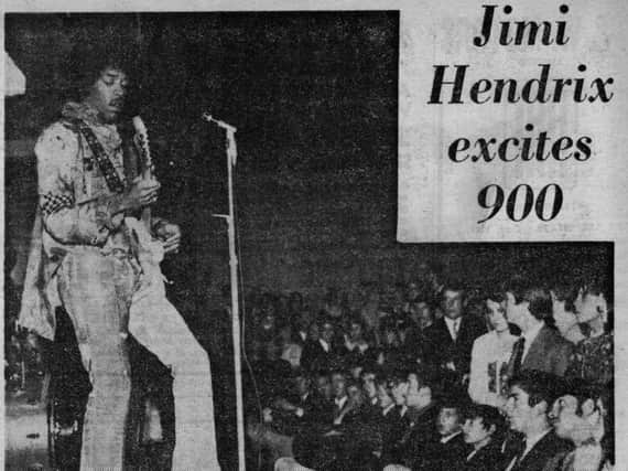 Jimi Hendrix performed at the Starlight Ballroom, Crawley, on October 15 1967