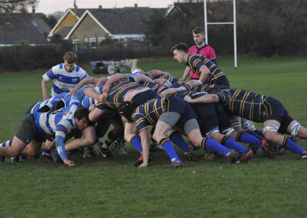 Scrummage action from Hastings & Bexhill's last game, against Thanet Wanderers, two weeks ago. Picture by Simon Newstead