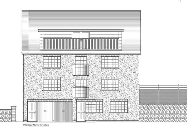 Proposed north elevation for the surplus building in June Road, Midhurst
