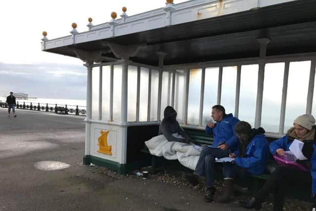 Volunteers were out speaking to rough sleepers last week, as part of the Galvanise Brighton and Hove campaign