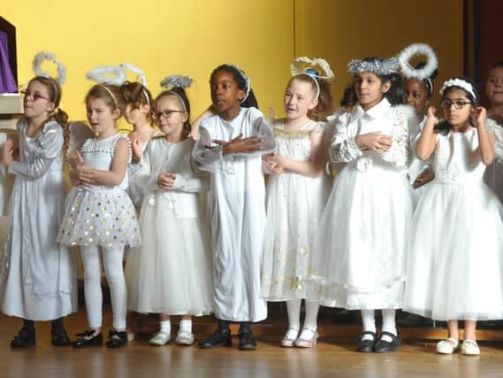 Our Lady Queen of Heaven children perform An Angel Express