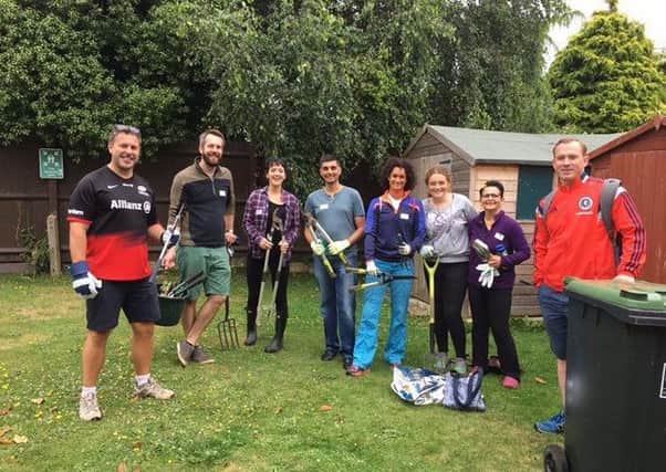 Roche volunteers during the summer. Picture: Care for Veterans