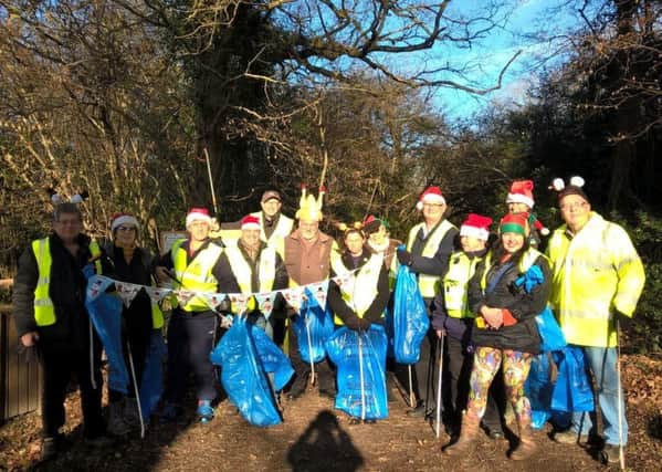 Councillors and volunteers took part in the litter pick on Saturday (December 9). Pictures: Haywards Heath Town Council