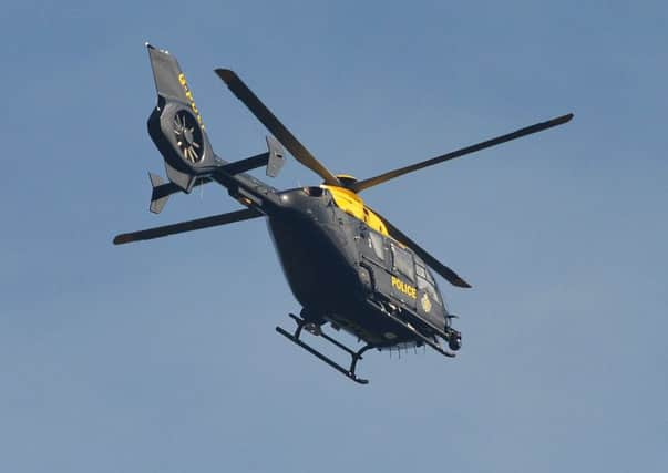 The Sussex Police helicopter