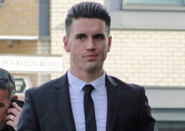 Winger Josh Clack is on trial for assault