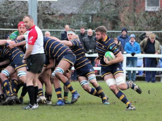 Worthing Raiders skipper got a try during Saturday's defeat at Henley Hawks. Picture by Colin Coulson