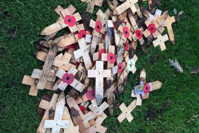 The pile of crosses