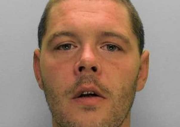 David Cotton was jailed after admitted two counts of burglary. Photo from Sussex Police