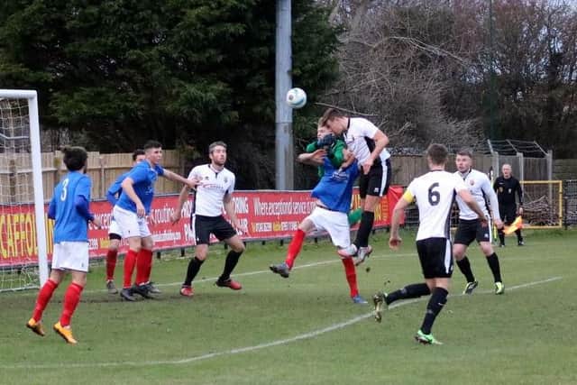 Pagham on the attack against the Golds / Picture by Roger Smith