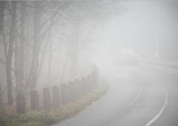 Yellow warning of fog has been issued