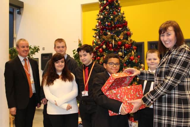 Students at Ifield Community College donated Christmas hampers to Crawley's Easter Team SUS-171218-171427001