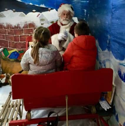 The Father Christmas Sleigh Experience gives children the opportunity to step on a Russian trokia sleigh under the night sky