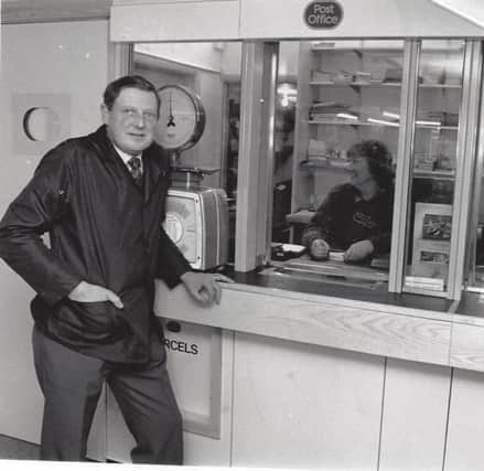 Brian Claxton during his time as postmaster in Pulborough