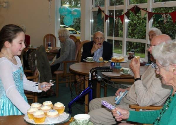 Young carers at the nursing home. Picture supplied by Burgess Hill Town Council