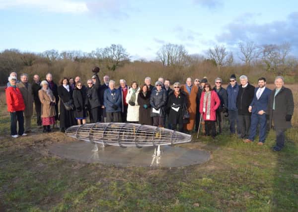 The unveiling of Bluebird Contained on the Burgess Hill Green Circle Network