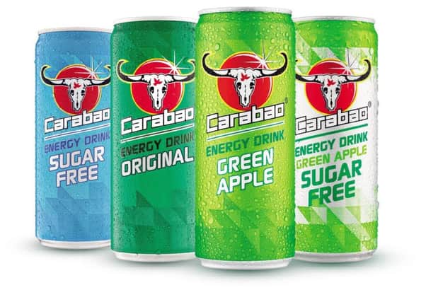 The Carabao range of energy drinks SUS-171221-082459002