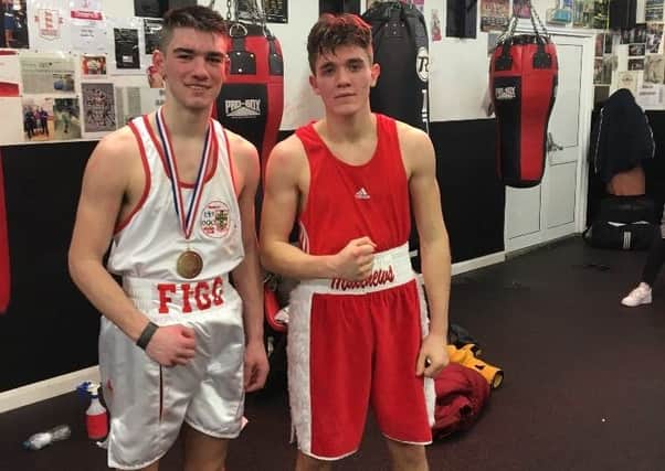 Crawley Boxing Club boxers Jack Figg and Will Mathews SUS-171219-111357002