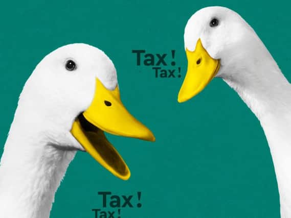 Ducks remind taxpayers