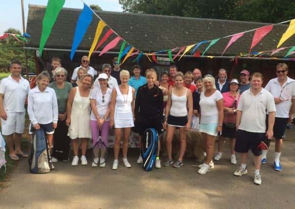 Some of the members at Midhurst Tennis Club
