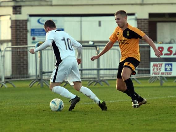 Mitchell Hand in action for Littlehampton Town. Picture by Liz Pearce LP1502429