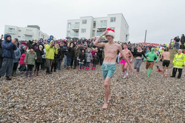 New Year's Day Big Dip 2018 at East Wittering. All pictures by Ash Black Photography