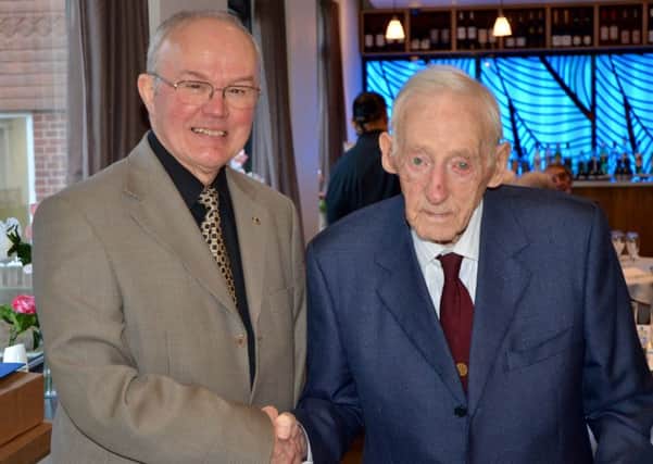 The Probus Club of Horsham and District founder Ted Lynch OBE (right) with club president Chris Spiers SUS-180129-133718001