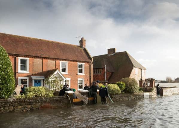 Bosham badly flooded in 2014. Photo Kate Shemilt
