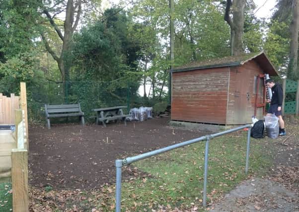 The fun new outdoor learning area at Stedham Primary School
