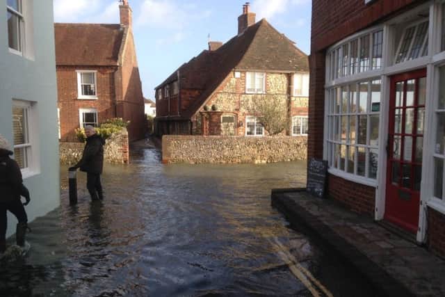 Bosham under water. Picture by Hilary Cartledge