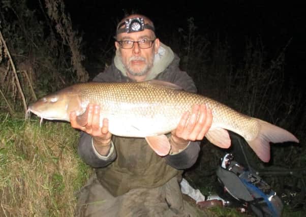 Brian Hooper caught this barbel in the River Rother