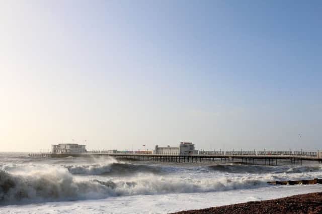 Worthing Pier is closed today. Picture: Worthing Borough Council