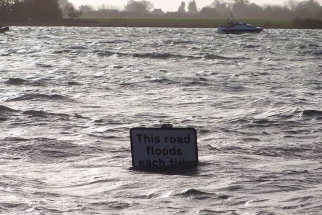 High tide at Bosham yesterday. Picture: Chris Blighton-Sande