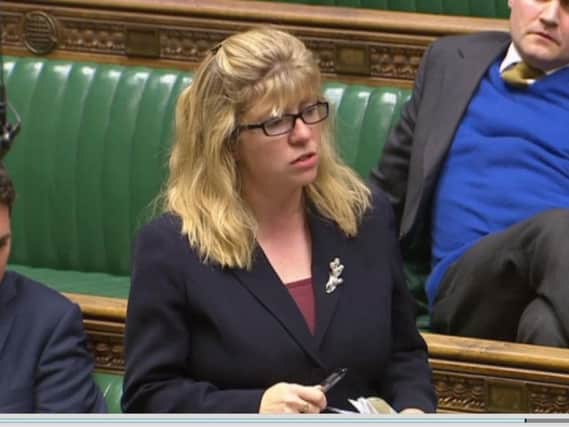Maria Caulfield MP in the House of Commons