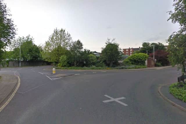 Albion Way, Horsham, in 2009 before the Waitrose and John Lewis development