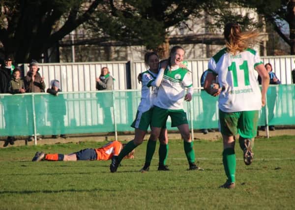 Alex Collighan's goal helped Chi Ladies to an FA Cup win over Luton / Picture by John Holder
