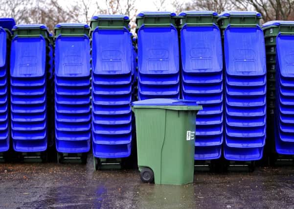 Horsham Borough Council blue recycling bins. Pic Steve Robards SR1735897 SUS-180301-181635001