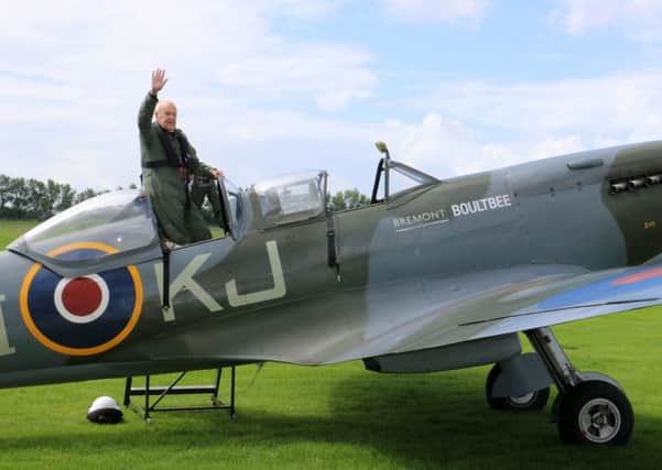 Last year Owen Hardy got back behind the controls of a Spitfire at Goodwood and even did a barrel roll at the age of 95