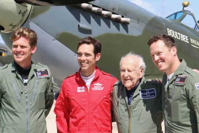 Owen's 95th birthday when he went up in a Spitfire at Goodwood
