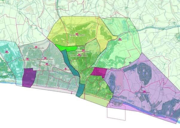 The proposed changes to secondary school catchment areas from 2019 to 2021