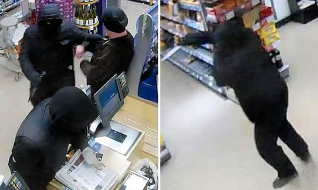 CCTV footage of the Ore robbery. Picture courtesy of Sussex Police