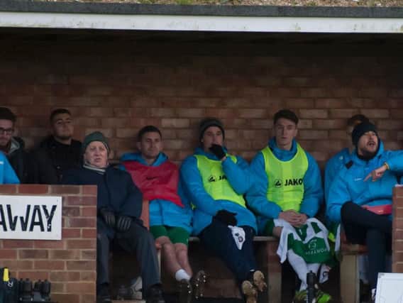 The Rocks management look on at Whitehawk / Picture by Tommy McMillan
